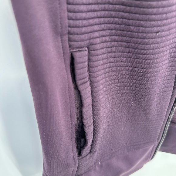 Athleta Women’s Dark Purple Track‎ Jacket with Thumbholes Size XS - Picture 5 of 9